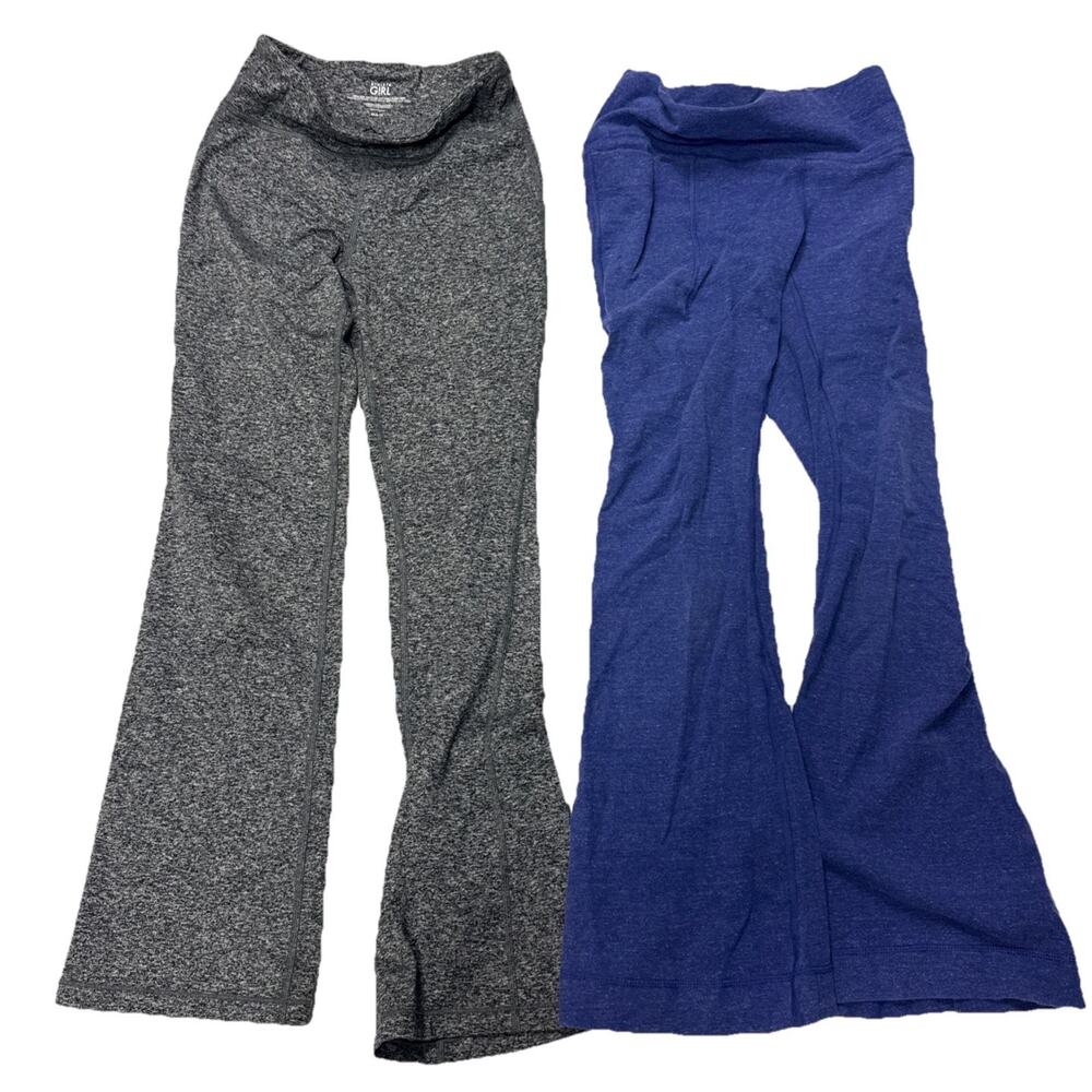 Athleta Girl Chit Chat Natural Play Stash Flare Leggings Size 8-10 Lot of 2